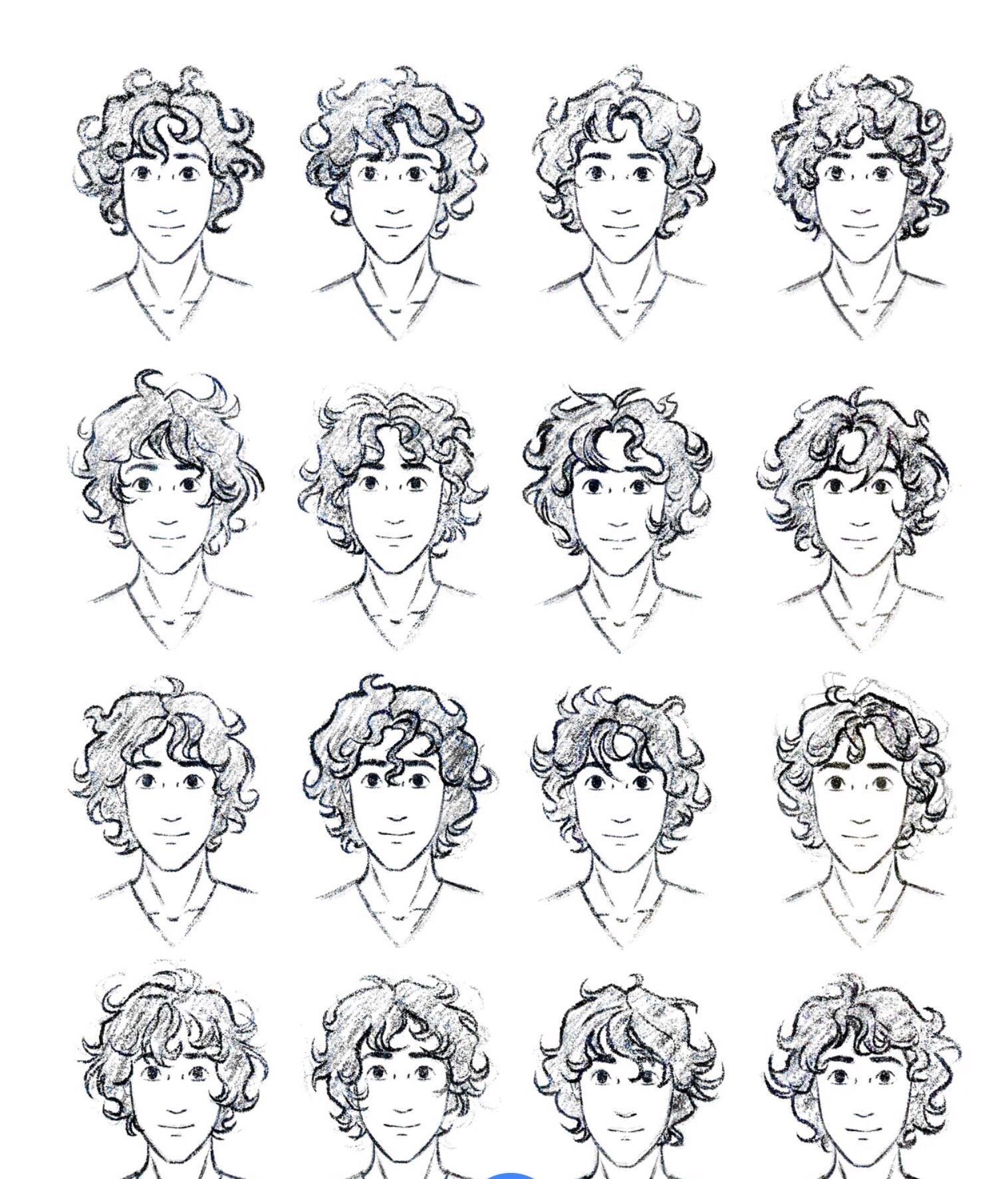 Featured image of post Curly Anime Boy Hair Sketch